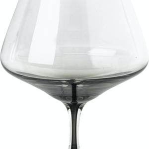 Smoke, Cognacglas, klar/grå, H11,2x14,9 cm